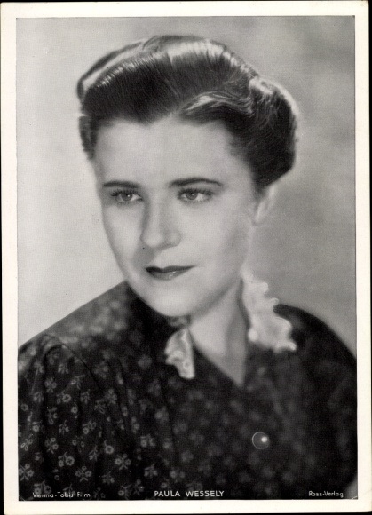 Postcard actress Paula Wessely, portrait, Ross Verlag 9850/2