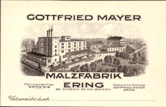 Litho Ering Niederbayern, Gottfried Mayer Malzfabrik