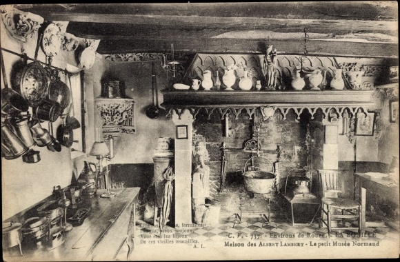 Postcard La Bouille Seine Maritime, Albert Lambert House, The Little Norman Museum