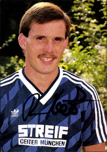 Autogrammkarte Fußballer Rudi Böck, FC Wacker München, Autogramm