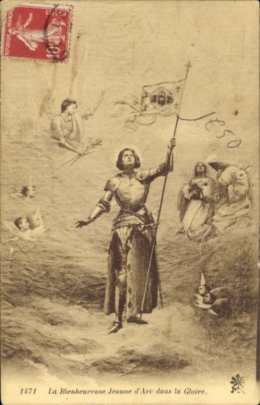 Artist Postcard Blessed Joan of Arc in Glory