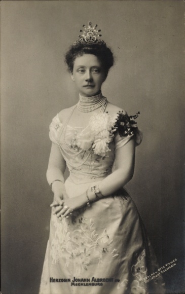 Postcard Duchess Johann Albrecht of Mecklenburg-Schwerin