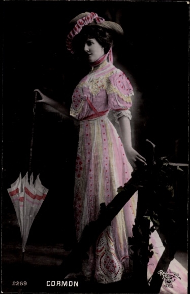 Postcard Variety artist Cormon, portrait