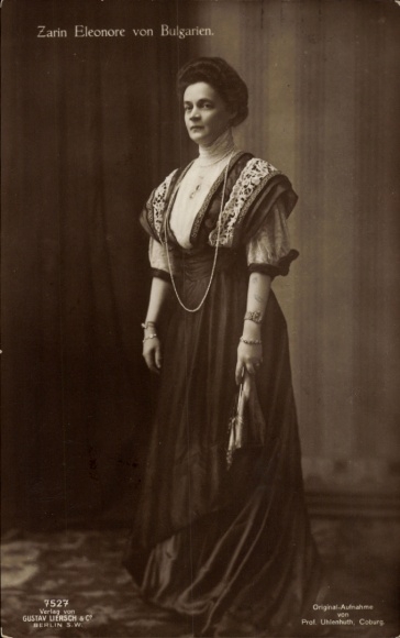 Postcard Tsarina Eleonore of Bulgaria, portrait, wife of Tsar Ferdinand I, Princess Reuss of Köstritz