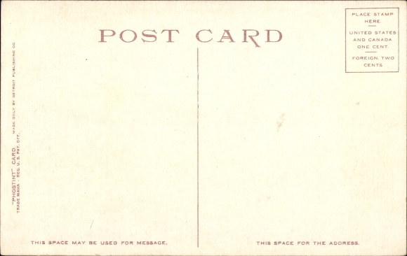 Postcard New York City USA, library, catalog room