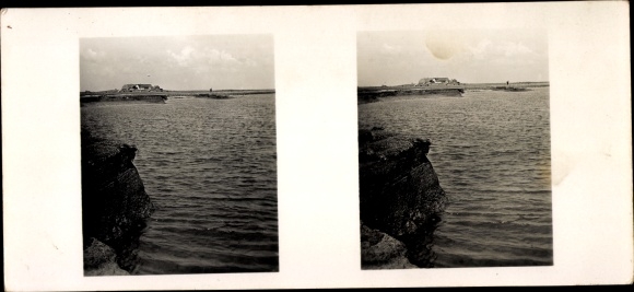 Stereo ruimtelijke beeldfoto Schöne Heimat nr. 1, Hallig Langeness Noord-Friesland
