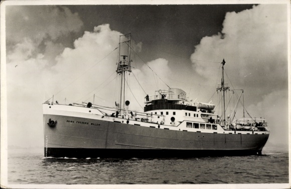 Ak vrachtschip MS Prins Frederik Willem, Oranje Lijn
