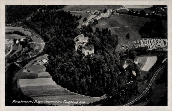 Postcard Fürsteneck Eiterfeld in Hesse, aerial photograph