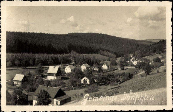 Photo Postcard Dönschten Dippoldiswalde Eastern Ore Mountains, Panorama