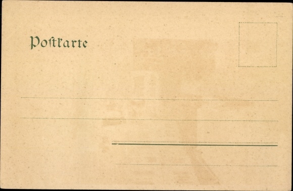 Kunstenaar litho Schmidt, C., Pullach, Rabenwirt, markt, dame met kind