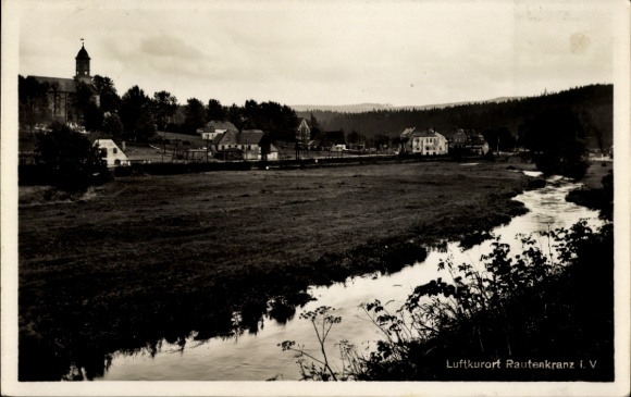 Ak Rautenkranz in Vogtland, rivieroever