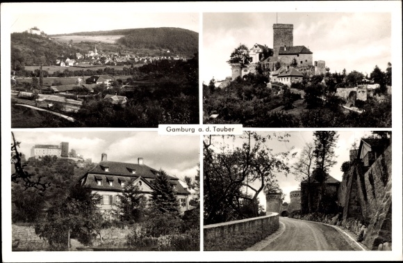 PC Gamburg Werbach an der Tauber, Gamburg Castle, town views