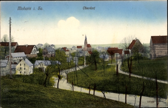 Ansichtkaart Mohorn Wilsdruff in Saksen, gedeeltelijk zicht, Oberdorf