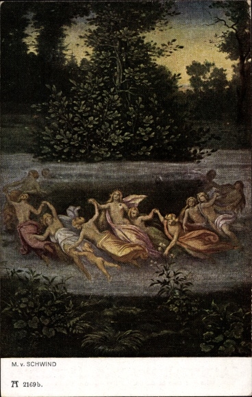 Artist Postcard Schwind, Moritz von, Elfentanz, Ackermann 2169