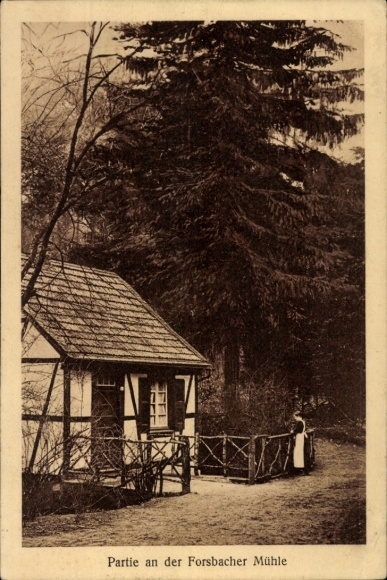 Postcard Forsbach Rösrath North Rhine Westphalia, Waldrestaurant Forsbacher Mühle