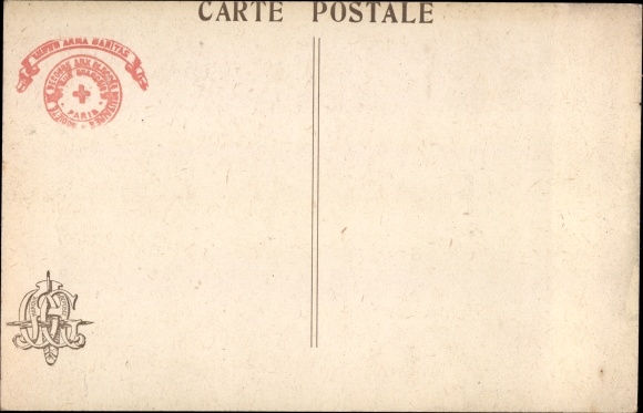 Postcard Army Museum, 1914-1916 Campaign, German Aviatik, taken at Jonchery, Battle of the Marne