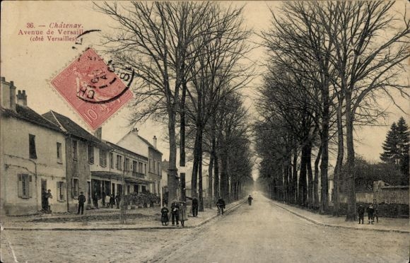 Postcard Châtenay Hauts-de-Seine, Avenue de Versailles