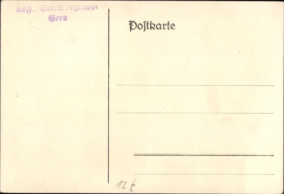 PC Gera in Thuringia, 1st stamp exhibition of the German Collectors Association in 1937