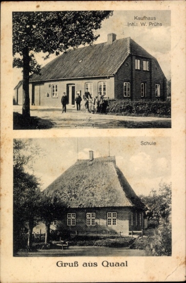 KP Quaal Rohlstorf w Szlezwiku-Holsztynie, dom towarowy, szkoła