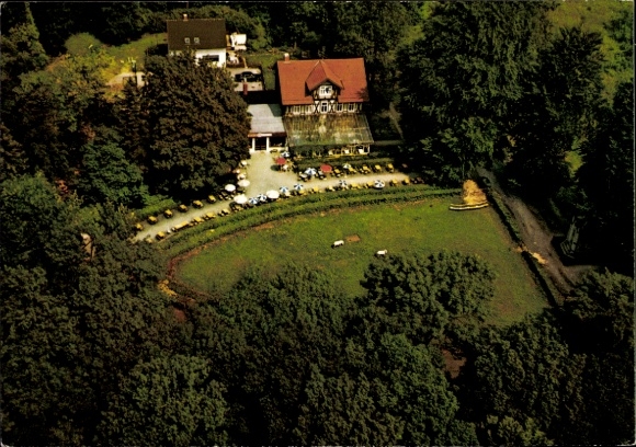 Ak Königslutter am Elm, restaurant Tetzelstein, luchtfoto
