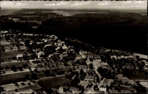 Postcard Monakam Bad Liebenzell in the Black Forest, aerial photograph