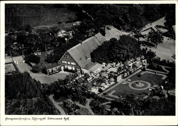 Postcard Hamburg Nord Langenhorn, Ochsenzoll, Altonaer Hof, aerial photograph