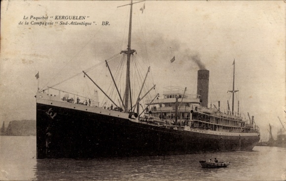 Ak passagiersschip Kerguelen, Compagnie Sud Atlantique