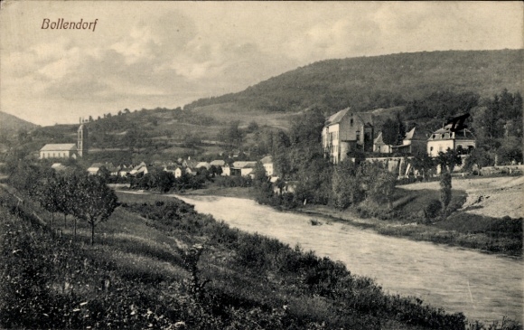 Postcard Bollendorf in the Eifel Palatinate, general view