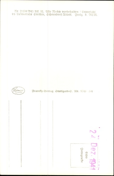 Postcard Dettingen unter Teck, aerial photograph