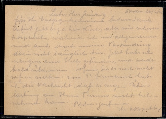 Early use P 951 Dresden 27.2.1946