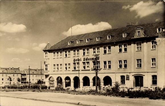 Postcard Prenzlau in the Uckermark, Hotel Uckermark, side view