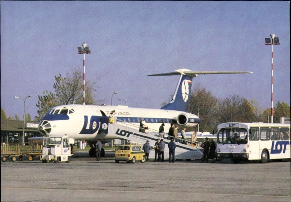 Ak Passagierflugzeug, Polskie Linie Lotnicze, Polish Airlines, Tupolev Tu 134 A Jet Airliner