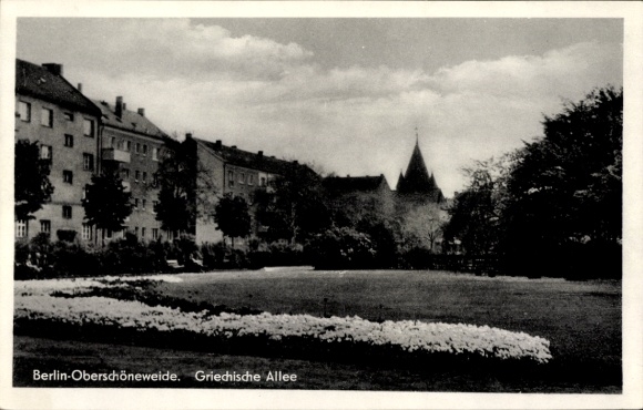 Ak Berlin Köpenick Oberschöneweide, Griechische Allee