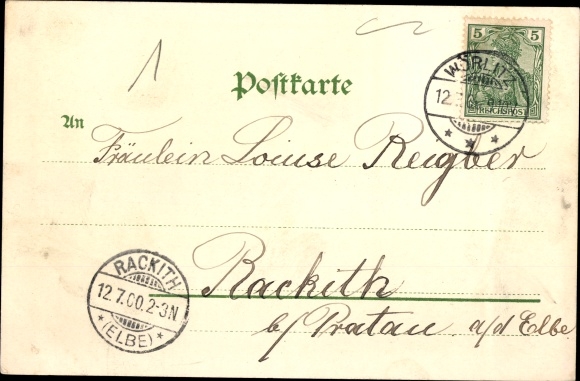Postcard Oranienbaum Wörlitz in Anhalt, parks, lot at the Gothic house