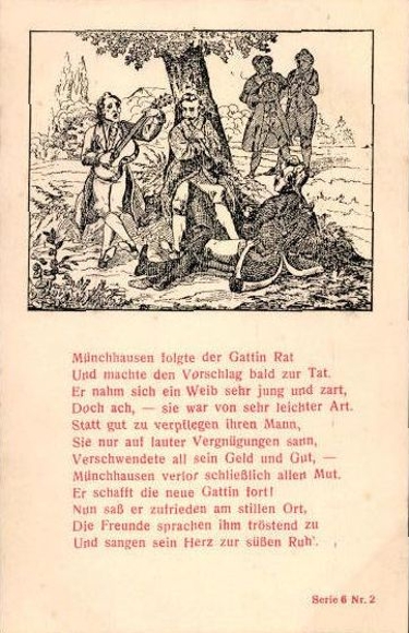 6 Ak Münchhausen, Serie 6, 1-6