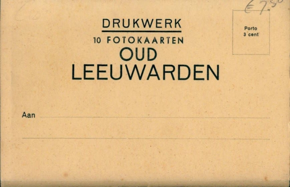 10 old PCs Oud Leerwarden in Friesland, Netherlands, series with cover