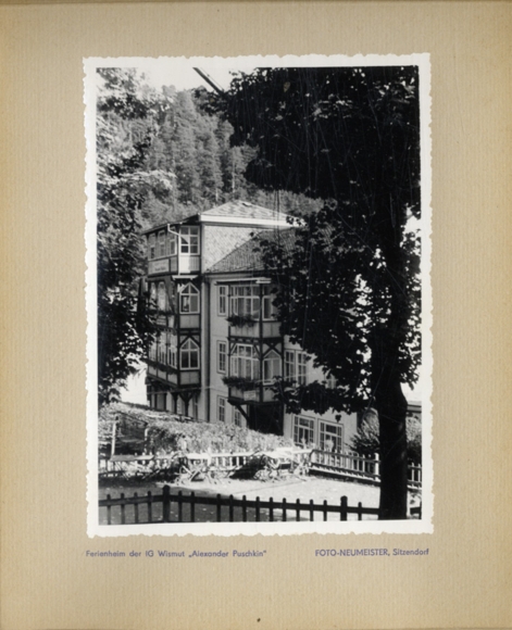 GDR IG bismuth FDGB photo album 1962 Schwarzburg holiday home 13 original photos