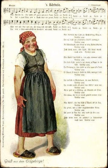 30 individual song cards, Anton Günther