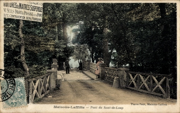 Postcard Maisons Laffitte Yvelines, Pont du Saut de Loup