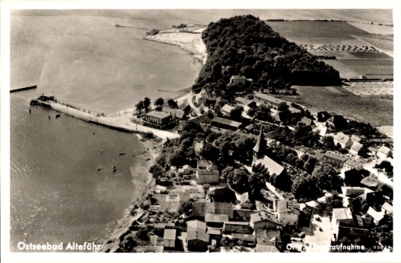 Ansichtkaart Altefähr op Rügen, luchtfoto