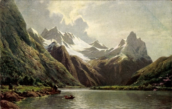Artist Postcard Oesterley, C., Norway, Romsdalsfjord