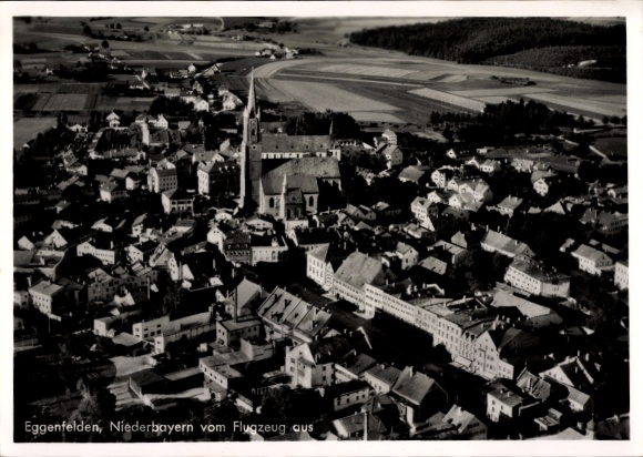Ak Eggenfelden in Niederbayern, Fliegeraufnahme