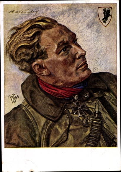 Artist PC Willrich, Wolfgang, Hauptmann Werner Baumbach, Luftwaffe, II. WW, VDA E 17