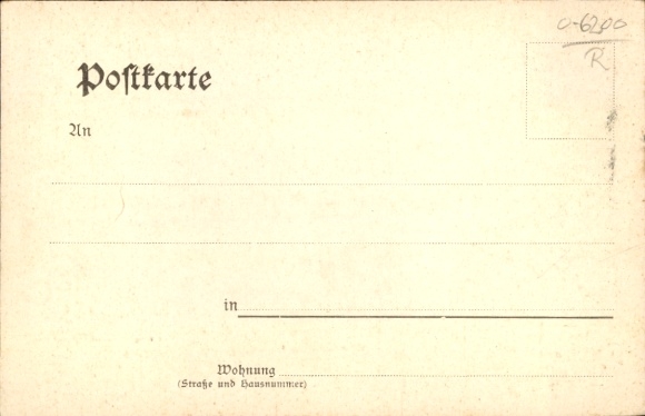 Postcard Bad Salzungen in the Wartburg district, Villa Hüttlinger, exterior view