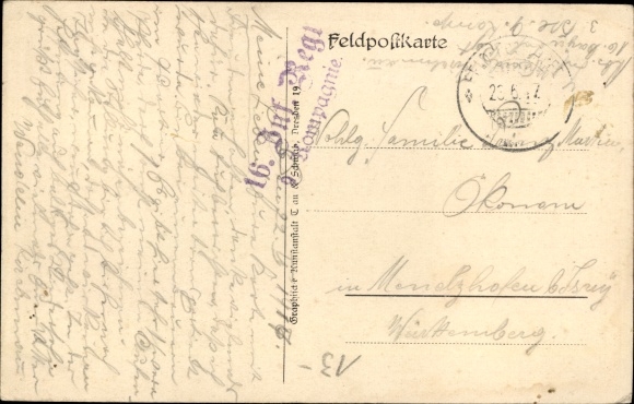 Regiment artist PC Elßner, F., Life is not the highest of goods, 16. Bayr. Infantry Regiment