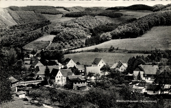Postcard Wenholthausen Eslohe in Sauerland, Panorama