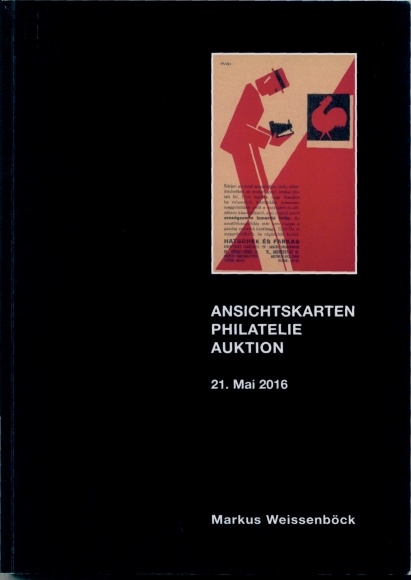 Katalog Ansichtskarten Philatelie Auktion 21. Mai 2026, Markus Weissenböck