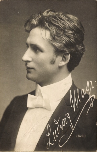 Postcard actor Ludwig Mayr, portrait