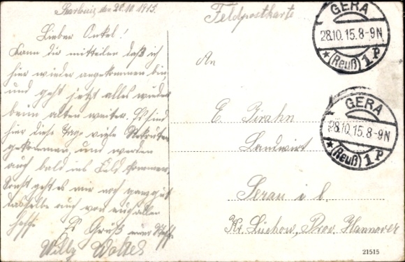 Postcard Saarlouis in Saarland, New Monument, Avenue, Houses, Street View
