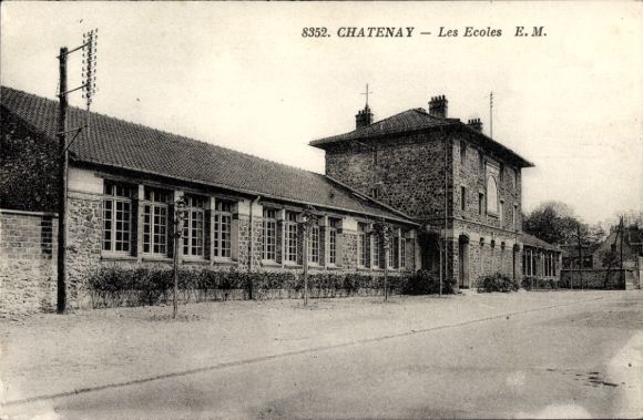 Postcard Châtenay Hauts-de-Seine, Schools